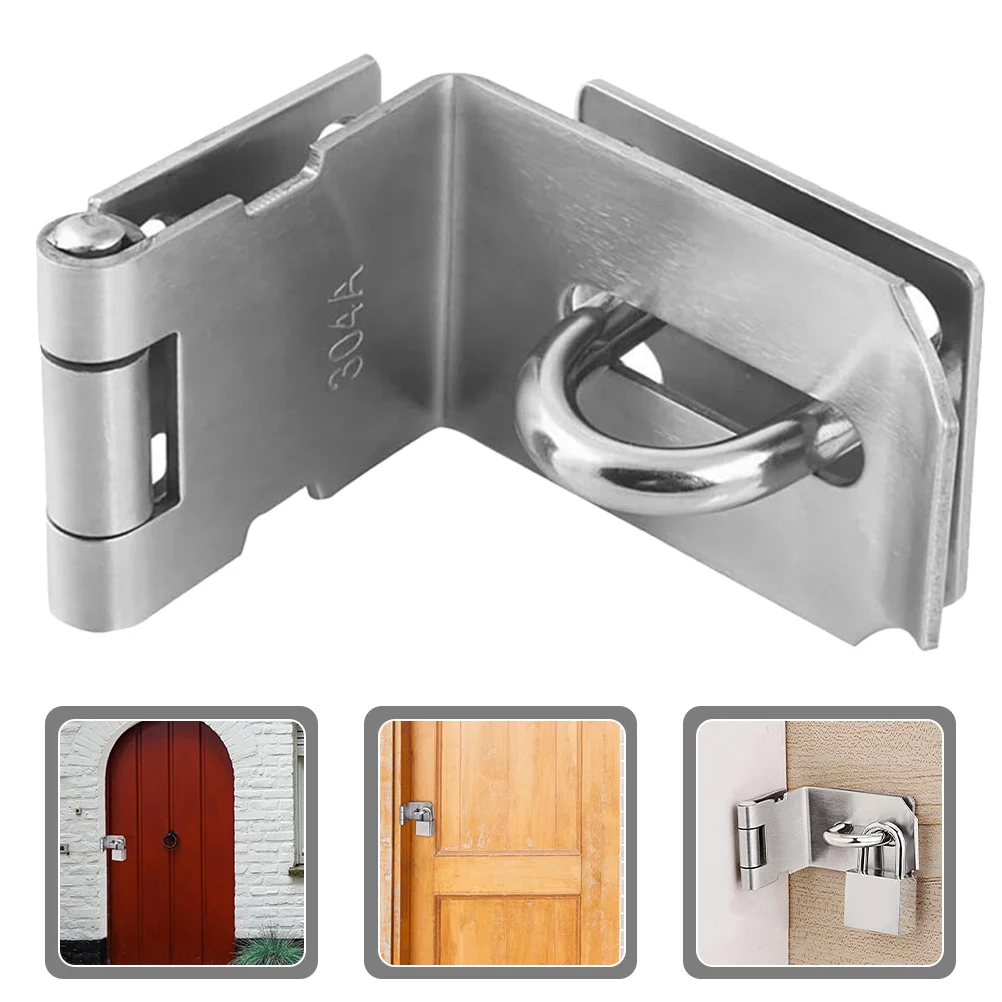 

Door Safety Latches Gate Hardware Wooden Fences Heavy Duty Lock Hasp Padlock Barn Garage Locks Stainless Steel Shed