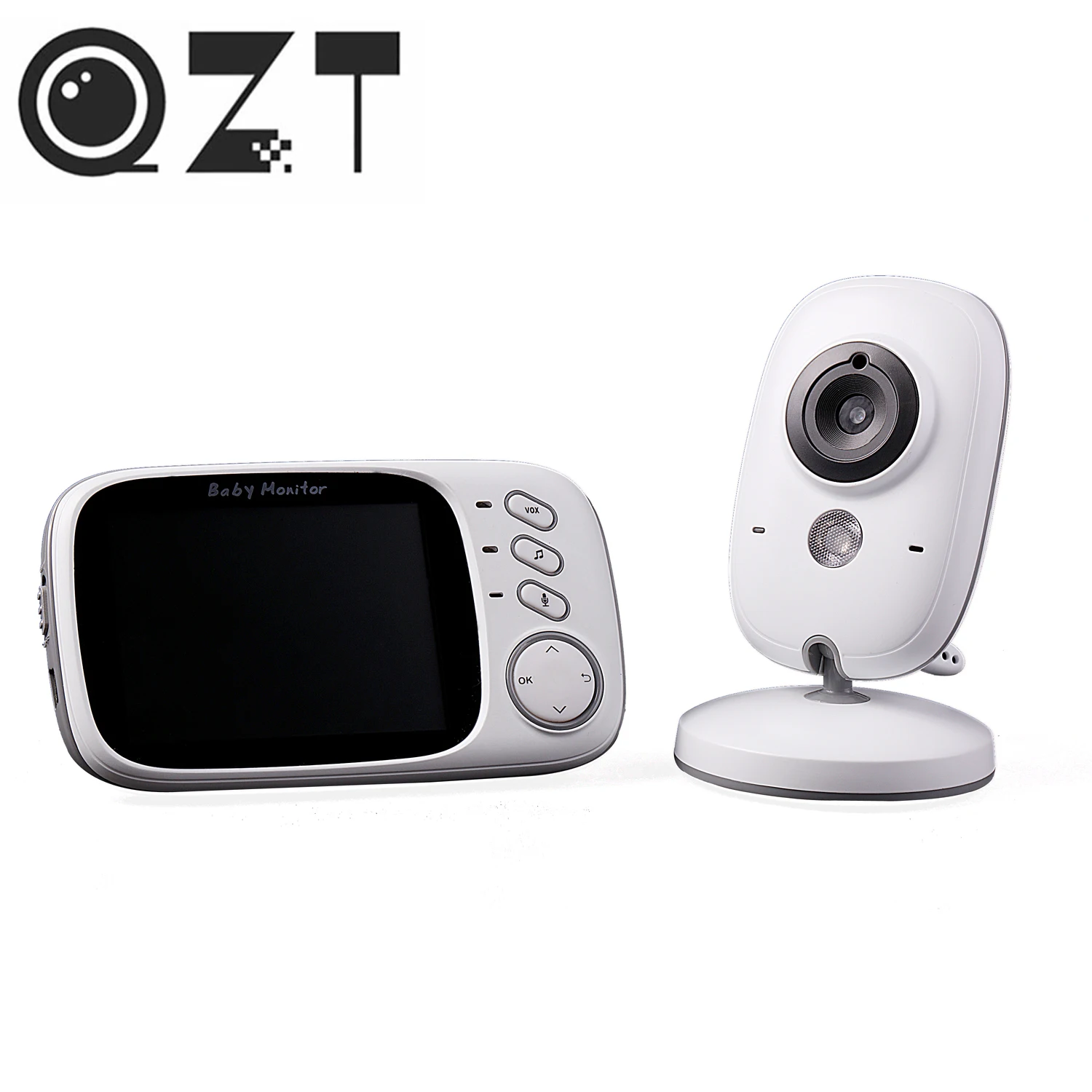 

QZT 3.2 Inch Baby Monitor Wireless Video LCD Digital Security Camera Night Vision Voice Auto Wake-up By Music Camera