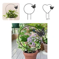 plant climbing ring exquisite metal romantic heart shape plant climbing rack stem climbing ring flower support ring