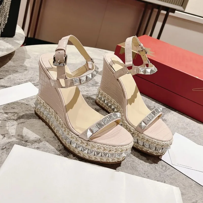 

Top Quality Red Sole Womens High Heels 10cm Shoes Luxury Fashion Ladies Crystal Sandals Classic Retro Designer High Heel 2041HJ