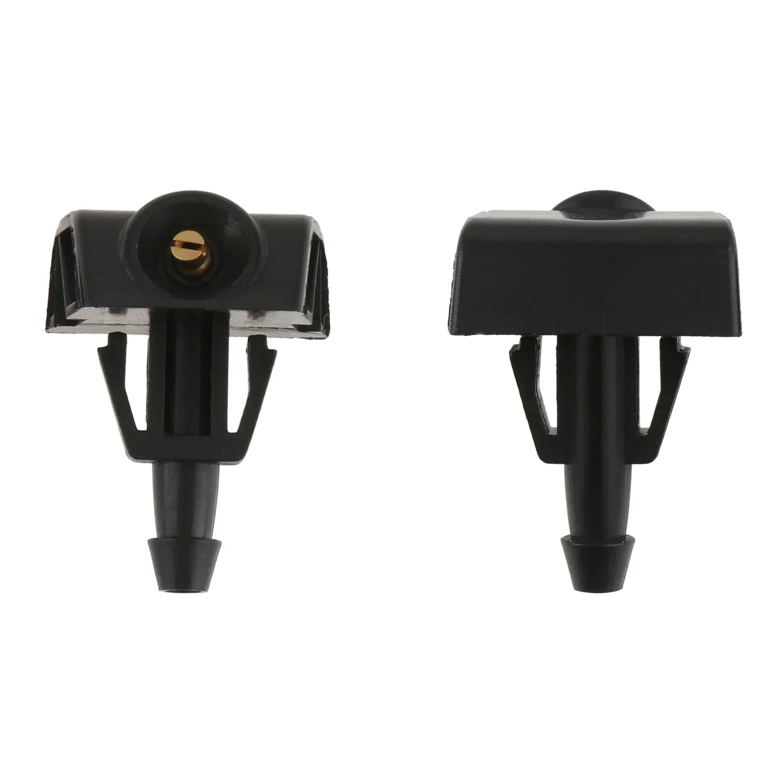 

2 шт., черная пластиковая насадка для омывателя переднего лобового стекла автомобиля, распылительная насадка для воды, подходит для Nissan TIIDA SYLPHY X-trail Venucia D50 R50