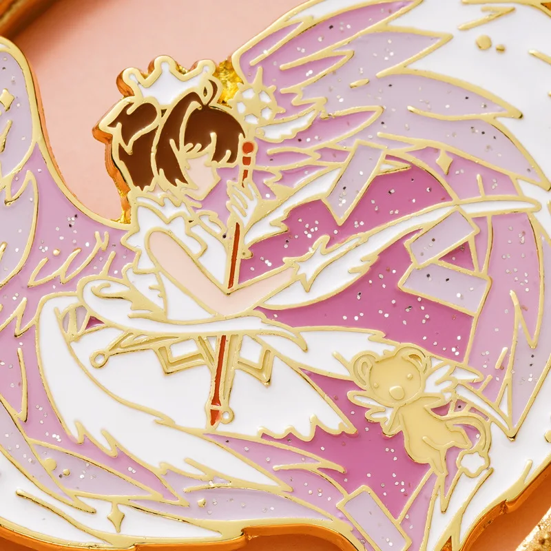 1 шт. эмалированная брошь в виде карты аниме |