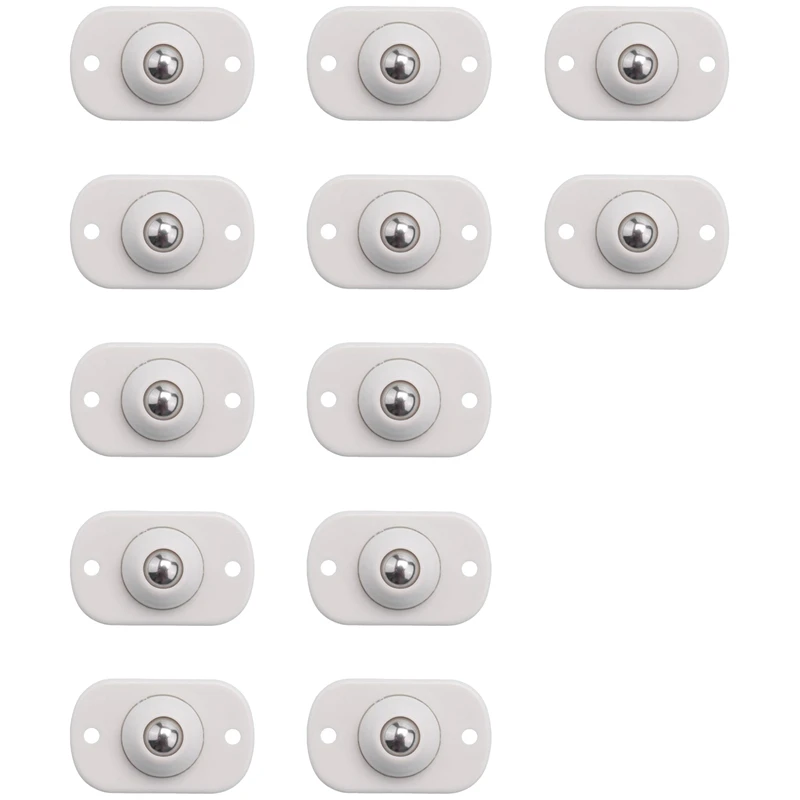 

12Pcs Universal Caster Self-Adhesive Universal Pulley Self-Adhesive 360-Degree Rotation Storage Box Adhesive Pulley