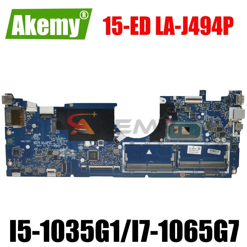 

15-ED LA-J494P motherboard for HP envy X360 15-ED Laptop motherboard Mainboard I5-1035G1 I7-1065G7 CPU DDR4