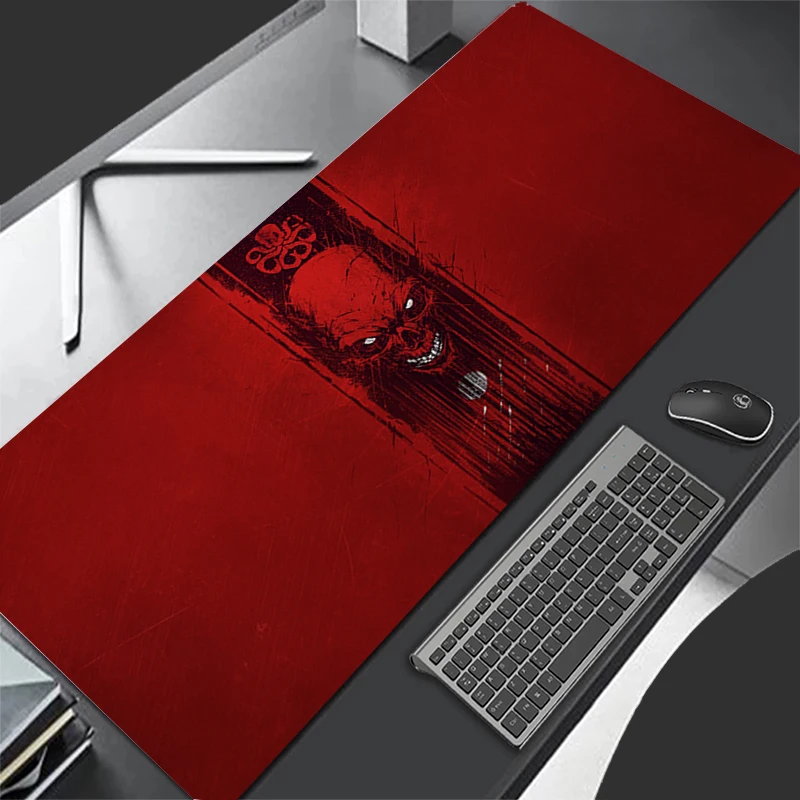 

Large Home Desk Mat Gaming Mouse Pad Red Skull Mousepad Computer Offices Anti-skid Pc Accessories HD Game Mats Soft 900x400 Cool