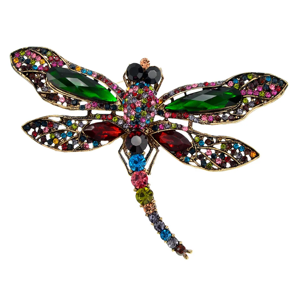 Женская Винтажная брошь в виде стрекозы CINDY XIANG насекомого на пальто 8 цветов |