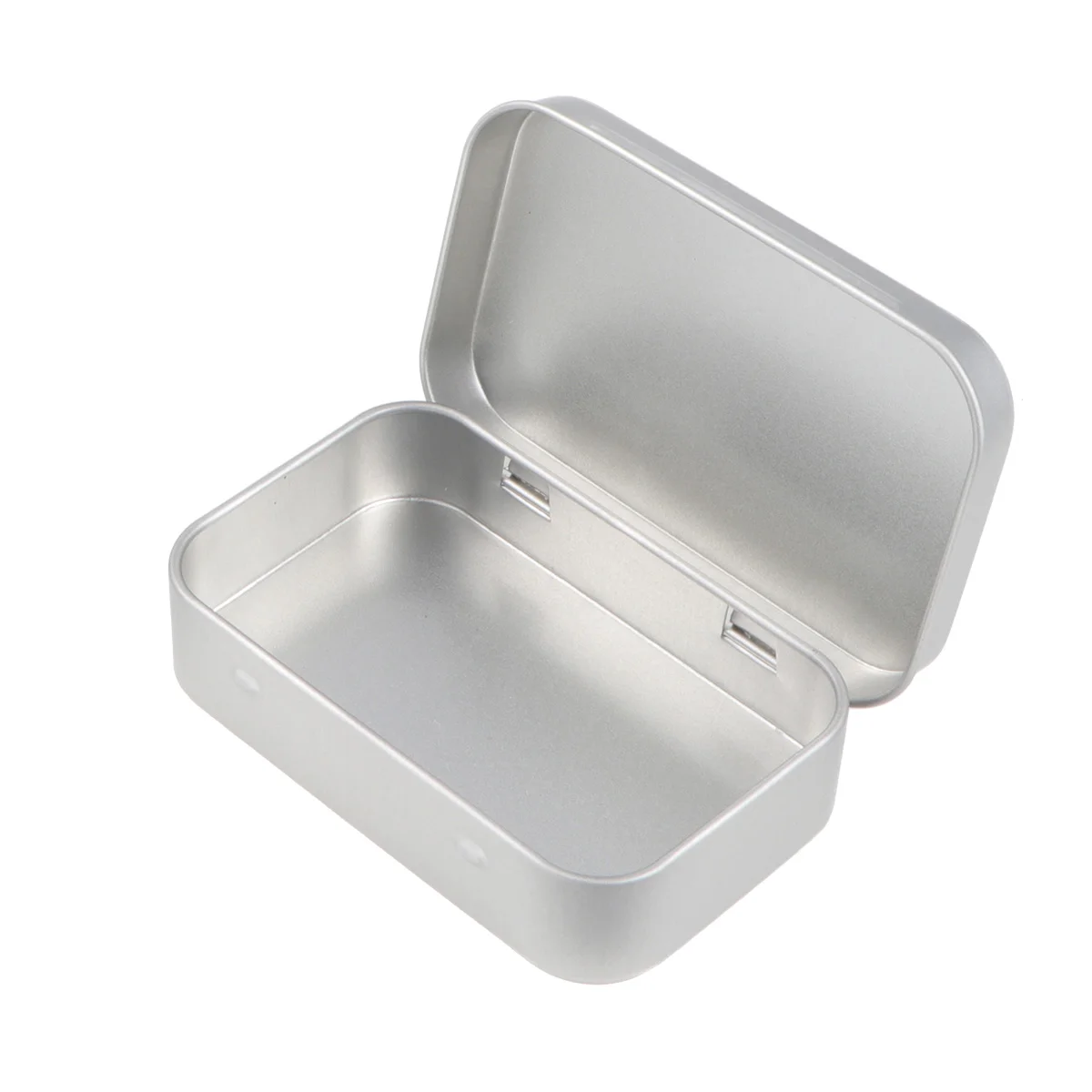 

Tin Metalcans Tins Rectangular Lids Box Empty Mini Containers Cookie Storagelid Gift Hingedjars Jewelrycase Jar Organizerscan