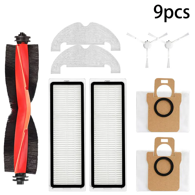 

Для робота-пылесоса Xiaomi X10, запасные части для робота-пылесоса, основная боковая щетка, фильтр Hepa, швабра, тканевый мешок для пыли, аксессуары