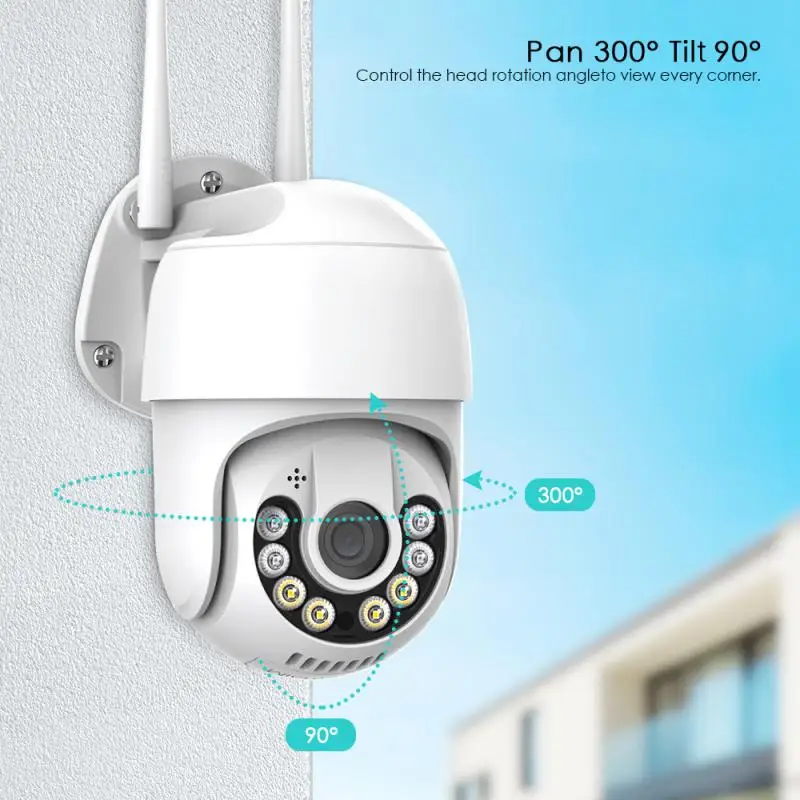 

Motion Auto Tracking Wireless Ptz Camera Ai Human Detect Wifi Ip Camera 5x Digital Zoom Cctv Camera 5mp Video Surveillance