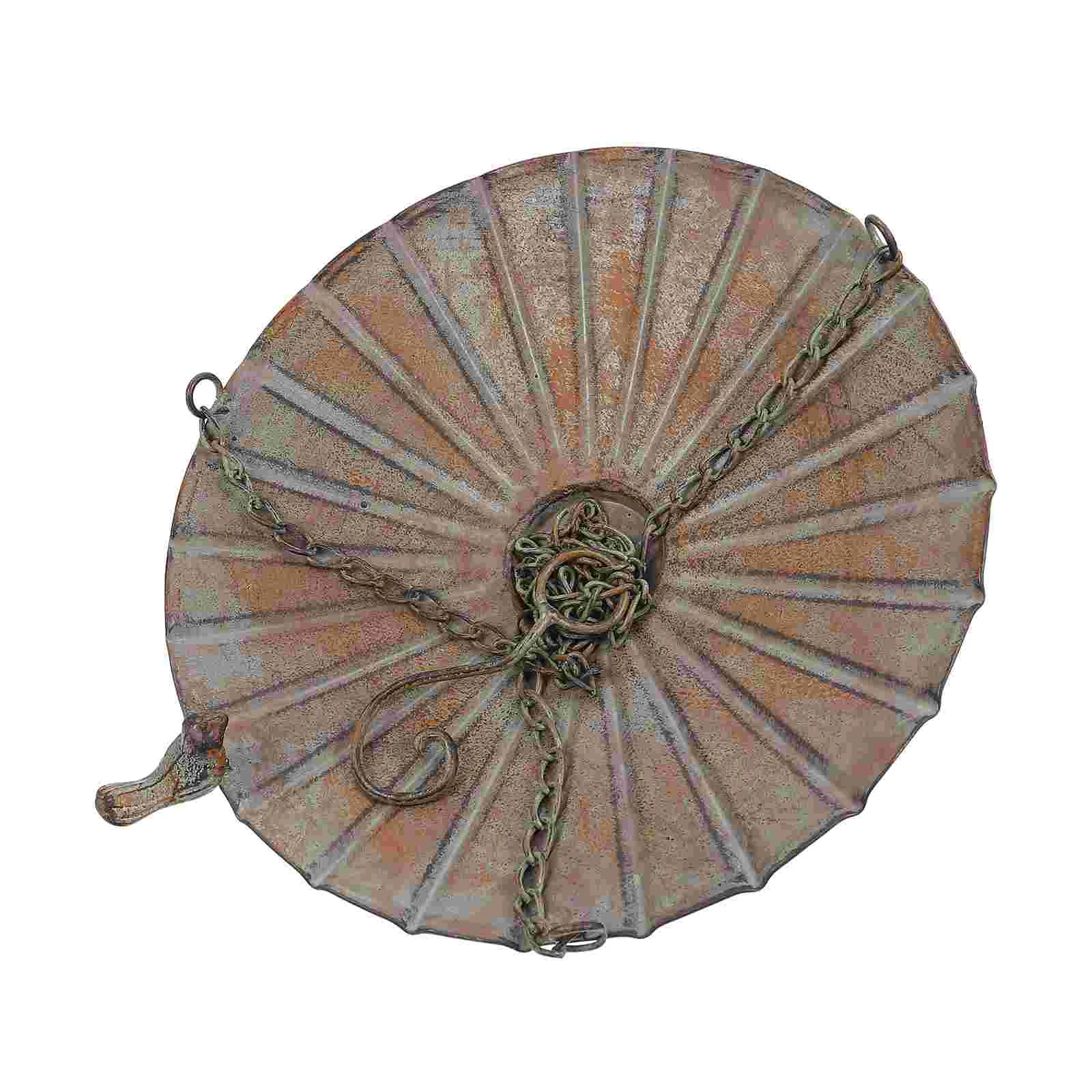 

1PC Iron Garden Hanging Decor Iron Art Retro Bird Feeder Old Treatment Iron Hanging Basket for Home