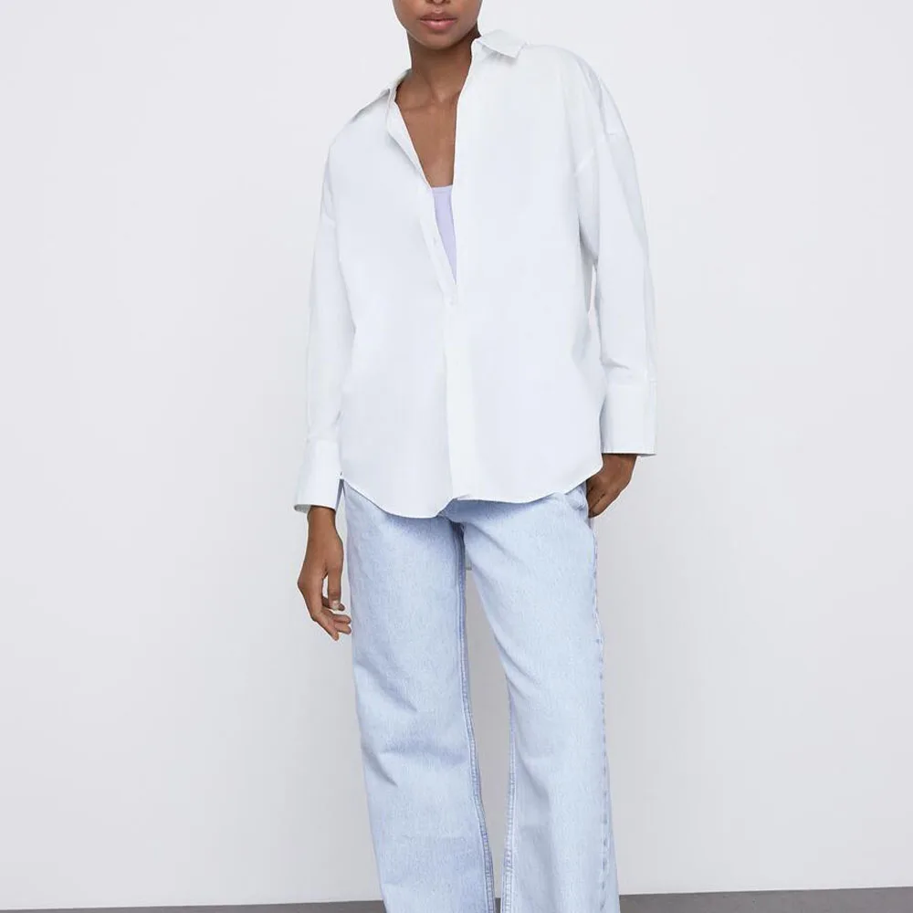 

Женская рубашка из поплина DiYiG, повседневный однобортный Кардиган в стиле ретро с отложным воротником и длинным рукавом, весна 2022