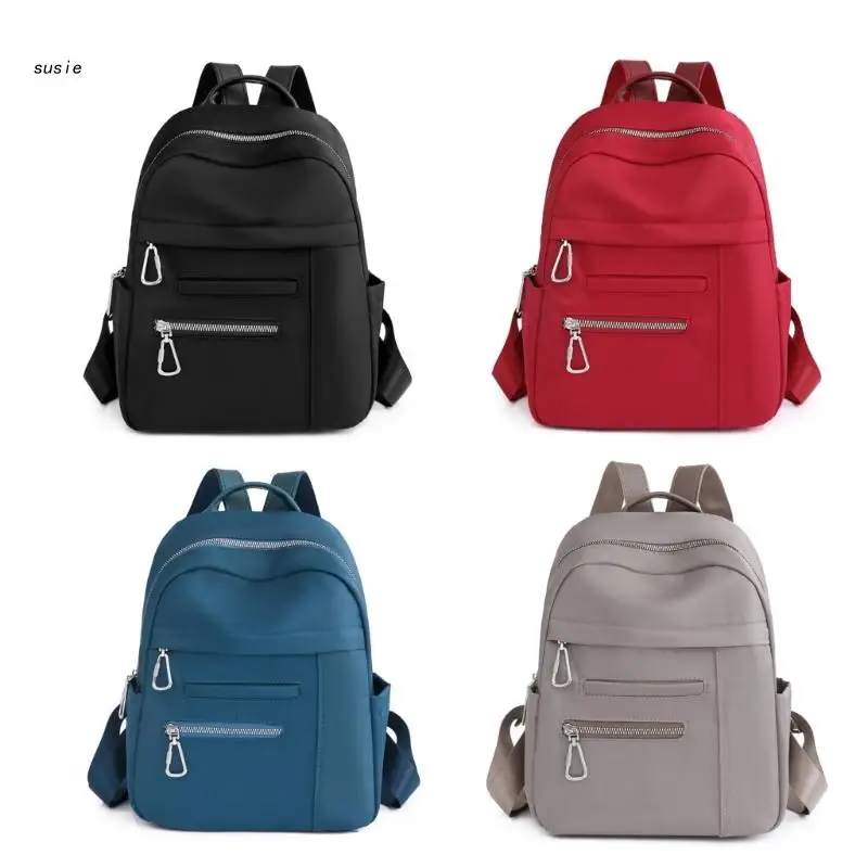 

X7YA Women Large Capacity Backpack Student School Backpack Teen Backpack Nylon Daypack Girls All-matching Travel Backpack Ins