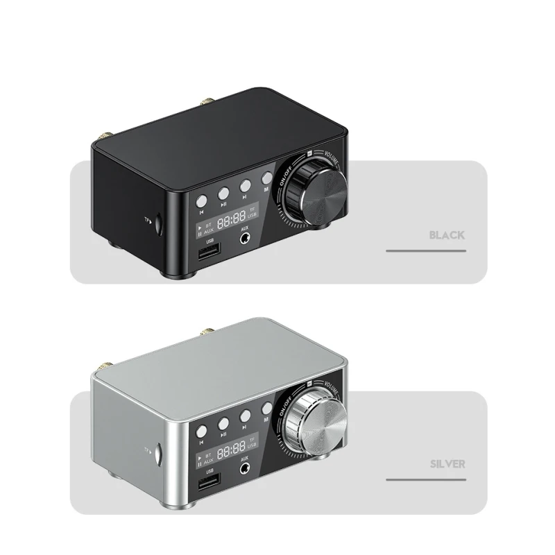 HiFi Bluetooth 5.0 Mini Audio Power Class D Amplifier Digital Amp 50W*2 Home Car Marine USB/AUX IN | Электроника