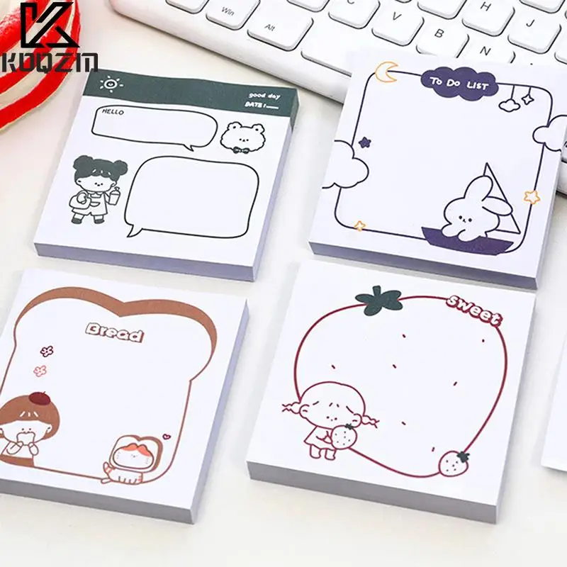 

50Sheets Cream Rabbit Daily Life Writing Paper Sticky Memo Pad Message Notes Decorative Notepad PaperStationery Office Supplies