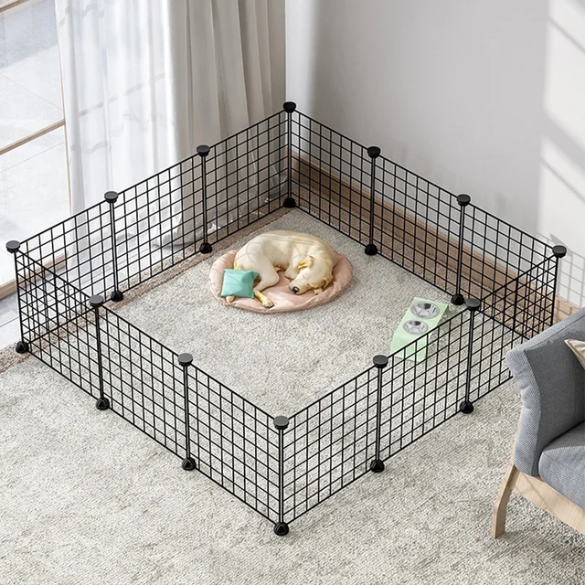 Dog Fence Petgate Pen Indoor Outdoor Playpen Pets Mesh Puppy Playdogs Bed Cushionwindow Car Fences Barrier Crate Net  1