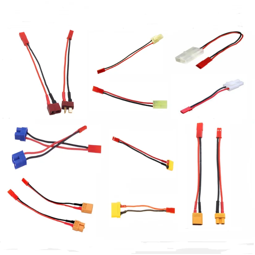 2 шт. штекеры JST на XT30 XT60 Amass XT60H XT90 Deans Mini Tamiya Штекерный разъем переходник провод 20AWG