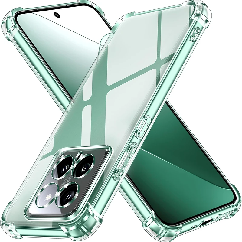 Роскошный Силиконовый противоударный мягкий чехол для Xiaomi Mi 14 13 T 12 12T 11 11T Lite Pro