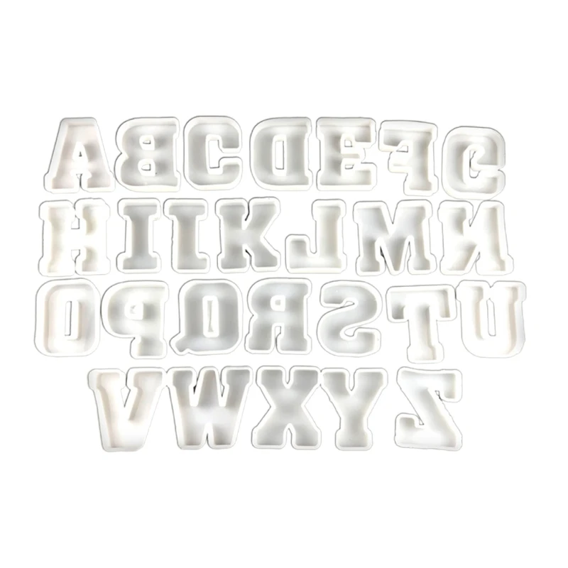 

83XC Letter Resin Casting Molds DIY Alphabet Jewelry Casting Mold Jewelry Craft Tool