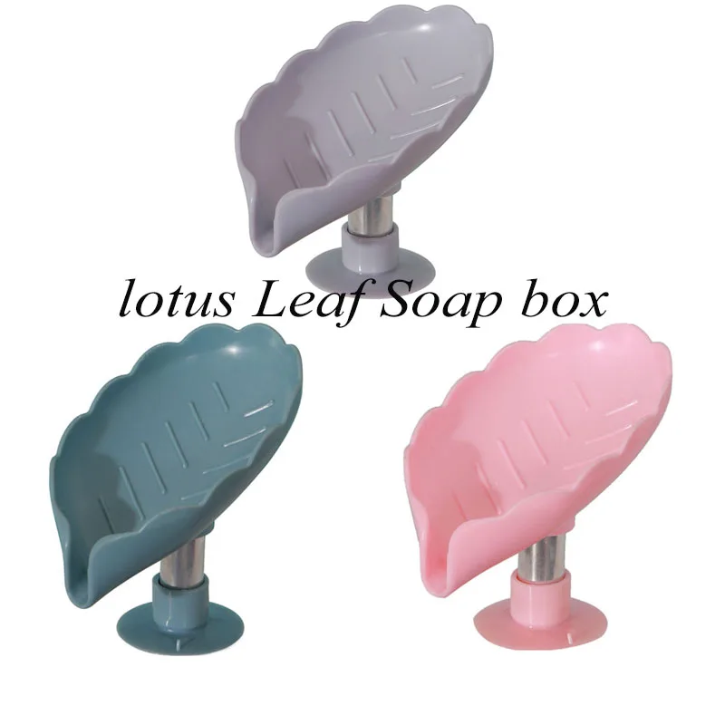 

3PCS Bathroom Soap box Leaf Soap Holder Bath Soap Cup Holder sponge Storage Plate Soap Holder Shelf Home Decoration
