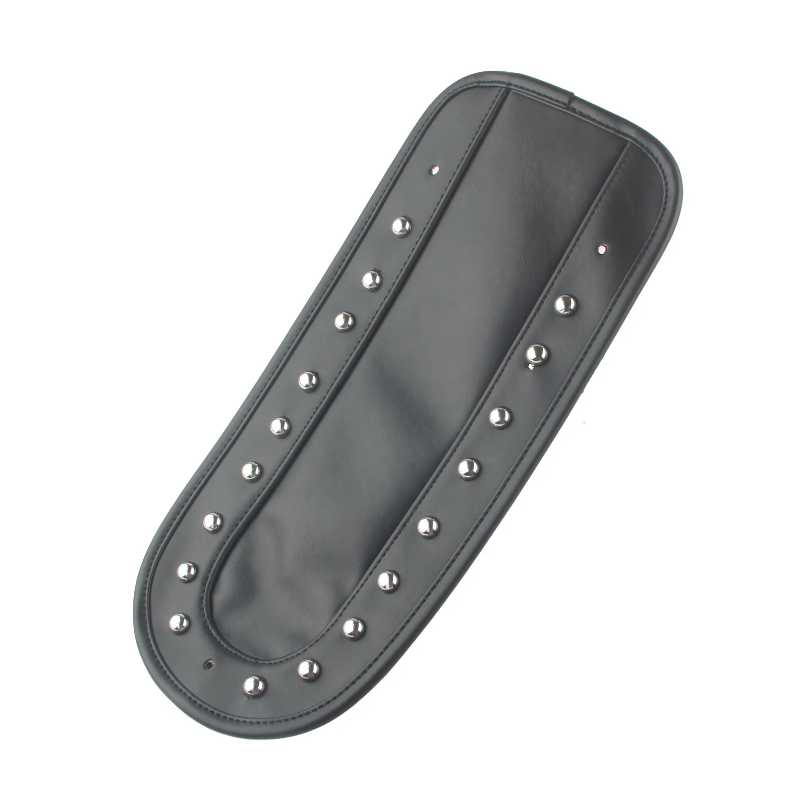 Мотоциклетный черный нагрудник на заднее крыло из искусственной кожи