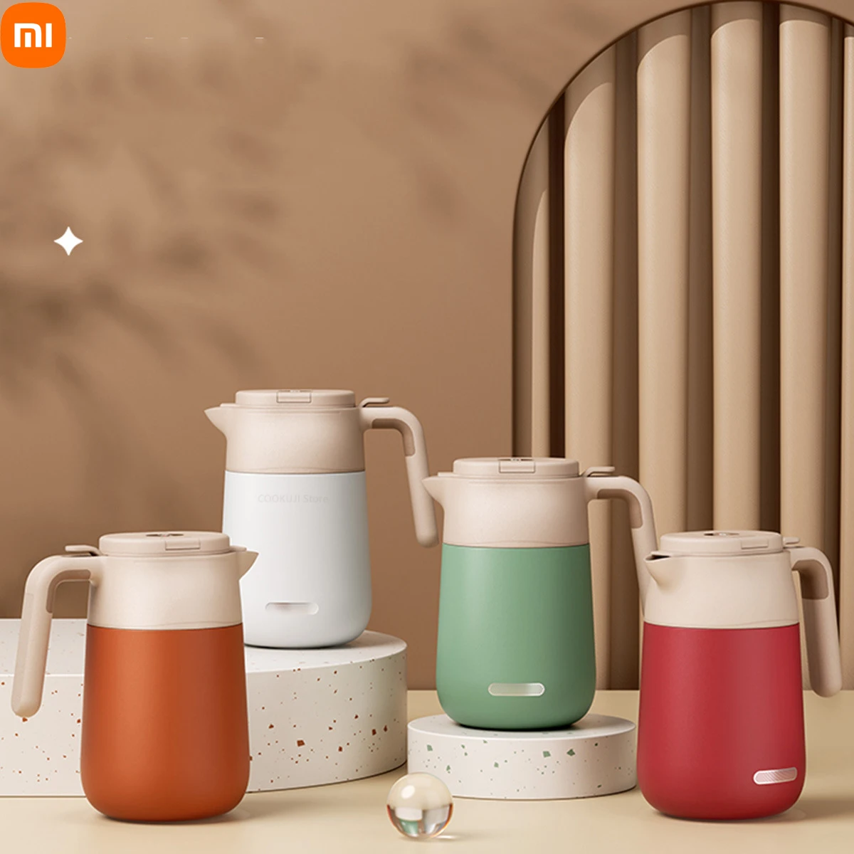 

Xiaomi 2000 мл с чайным ситечком, термофильтр для кофе, вакуумная Изолированная кофейная кружка из нержавеющей стали для дома, домашняя бутылка для воды