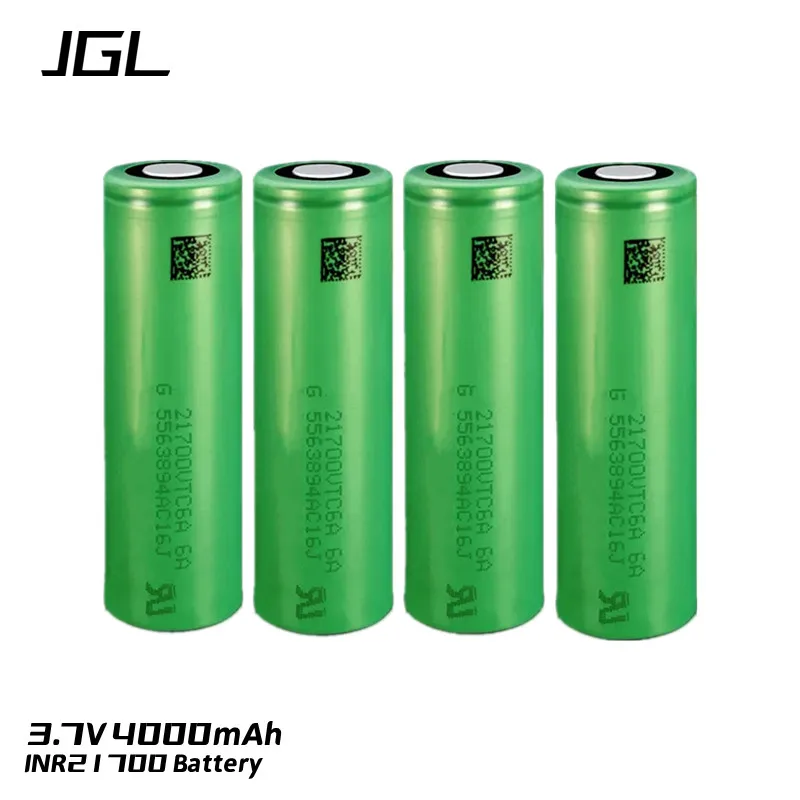 

20PCS 100% Original High Power INR21700 VTC6A 3.7V 4000mAh Li-ion Rechargeable Battery 15C Discharge for Ebike Battery Pack