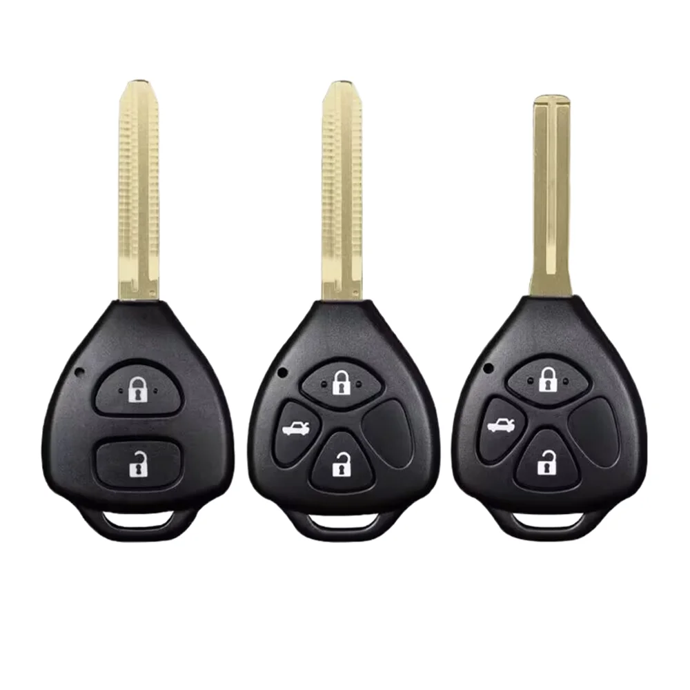 

2/3/4 Buttons Remote Car Key Case Shell FOB For Toyota Camry RAV4 Yaris Prado Tarago Corolla REIZ Crown Avalon Venza