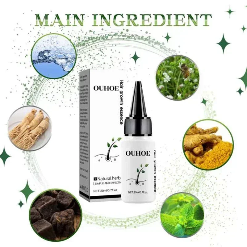 Быстрое искусственное средство для выпадения волос травяное натуральное