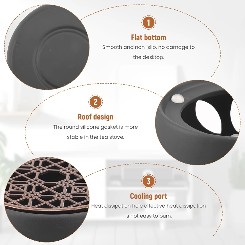 Керамический держатель для подогрева чайника основа чая изоляционная