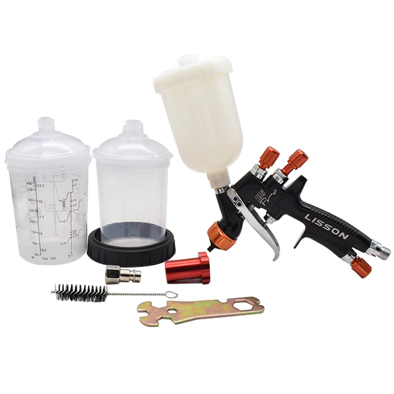 Мини-пистолет-распылитель LISSON, 1,2 мм, 250 мл, чашка для Смешивания Краски см3, инструмент для ремонта, подходит для покраски автомобилей и грузовиков