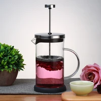 tea pot portable easy clean coffee maker durable stainless steel french press kitchen heat resistant 3 level filtration