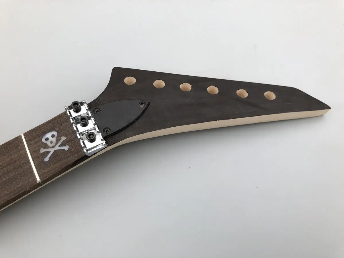 

Гриф для кленовой гитары, 22 лада, 24,75 дюйма, подставка из палисандра, фиксирующая гайка, инкрустация в горошек