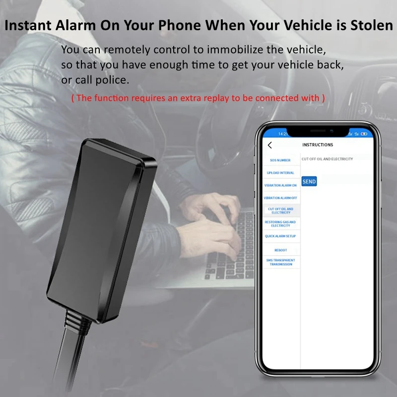 GPS-трекер J16 4G для автомобильной сигнализации устройство отслеживания