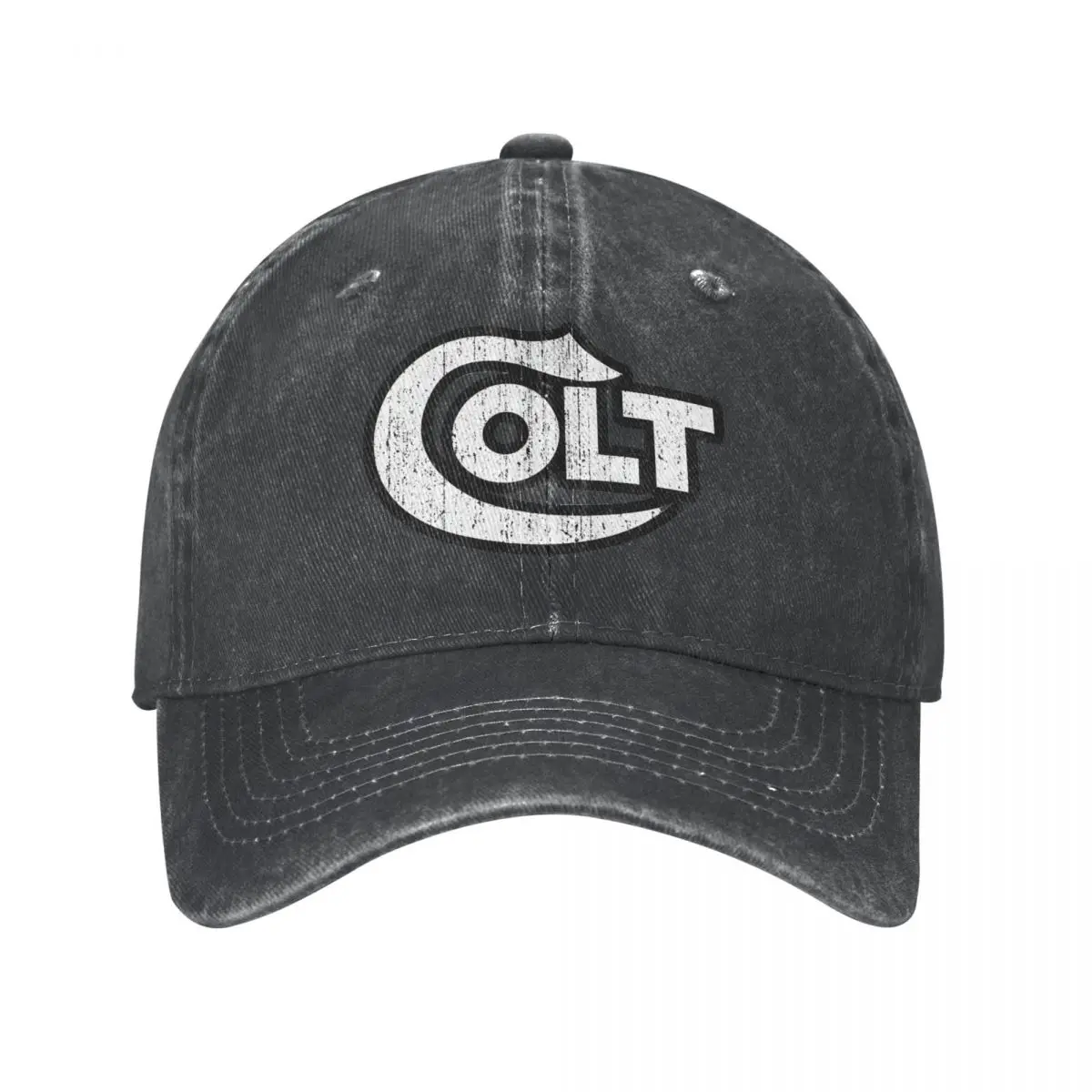 

Colt Firearms Gun Logo Men Women Baseball Cap Distressed Denim Hats Cap Vintage Outdoor Activities Gift Snapback Hat