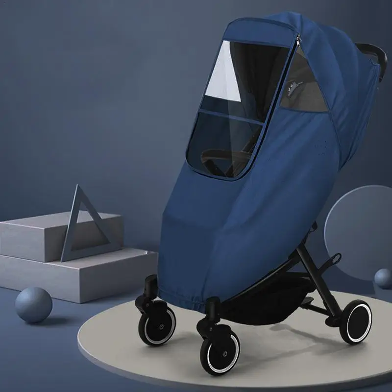 

Universal Waterproof Stroller Rain Cover Transparent Wind Dust Shield Zipper Open For Baby Strollers Pushchairs Rain Accessories