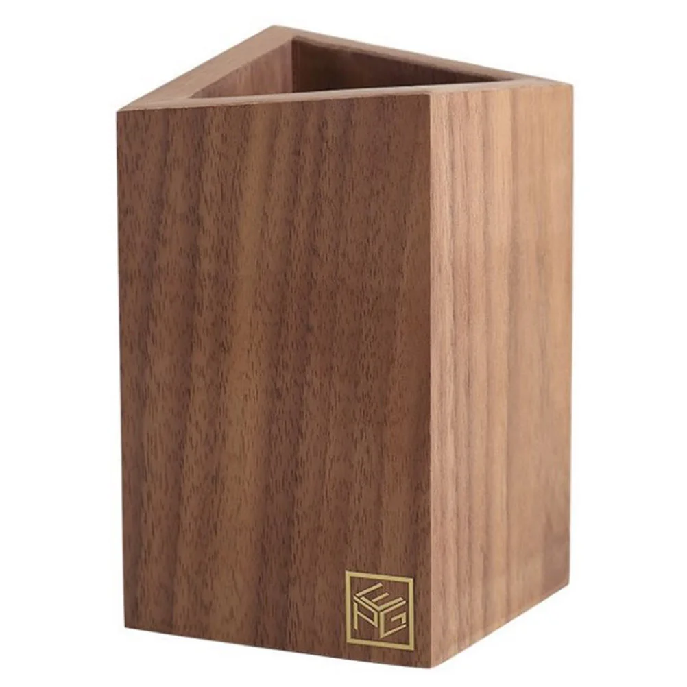 

Holder Pen Wooden Brushdesk Storage Makeup Stand Cup Pot Box Case Marble