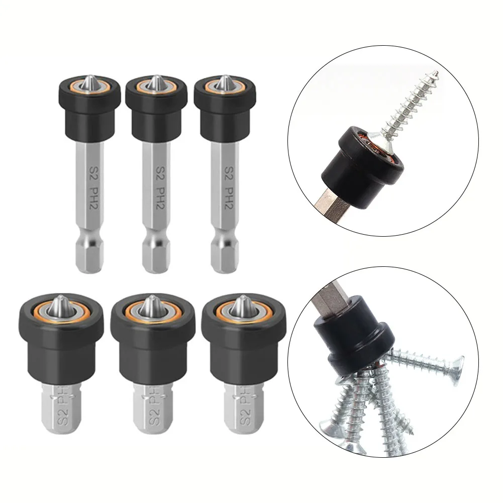 3 шт. 25/50 мм позиционирующая отвертка магнитная головка шестигранный хвостовик