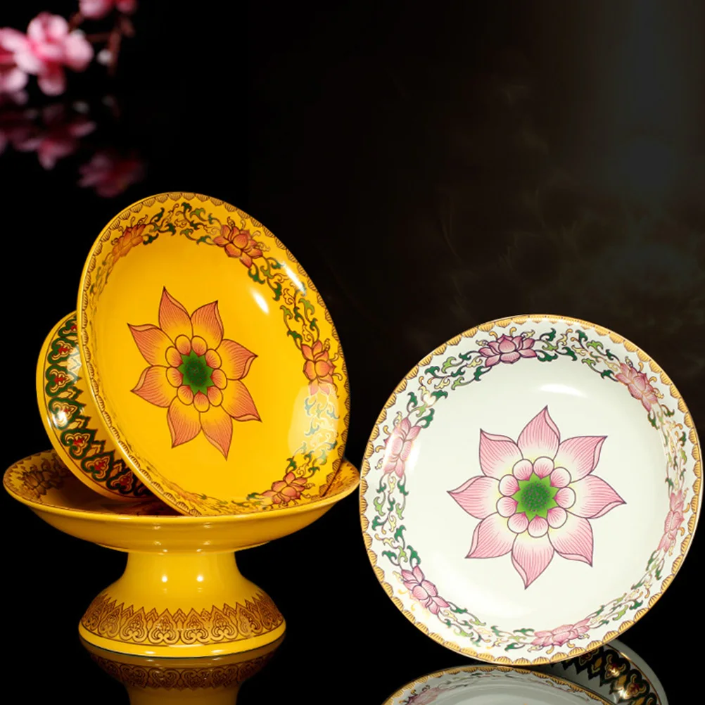 

Высококачественное Керамическое Блюдо для закусок в буддистском стиле, тарелка для фруктов, тарелка для ягод, изысканная тарелка для фрукт...