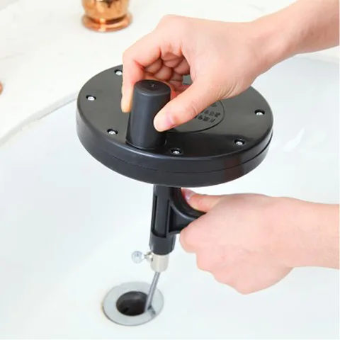 5 м черные регулируемые ручные трубы, ручка земснаряда, гибкая выдвижная пружинная стальная проволока, инструмент для чистки раковины для туалета, кухни, ванной комнаты