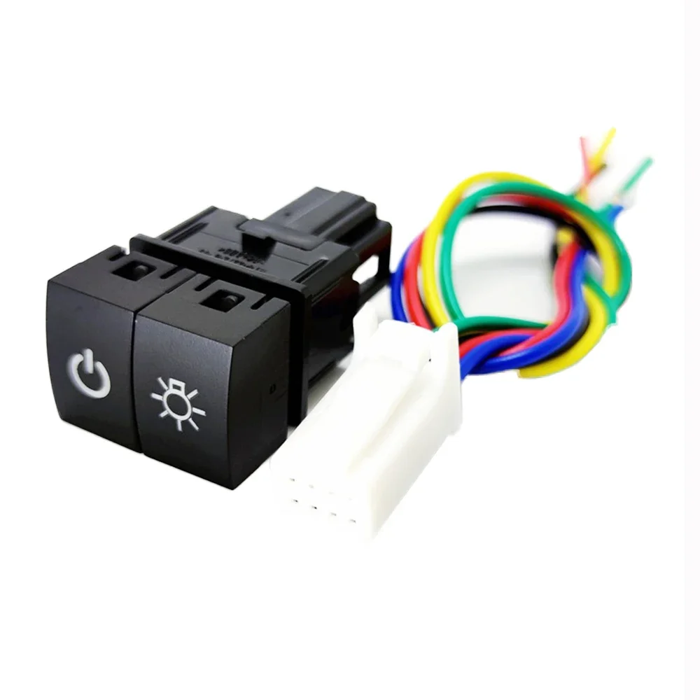 

Автомобильный двойной переключатель противотуманных фар, радар, мощность, светодиодный рекордер, кнопка включения фар, использование для Nissan Leaf 18-19 14, новый Sylphy DAYZ