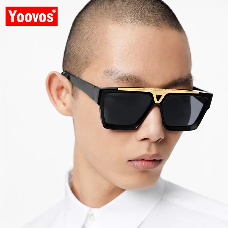 

Yoovos New Vintage Sunglasses For Men Square Luxury Brand Sunglasses Women Big Frame Lentes Men Classic Oculos De Sol Masculino