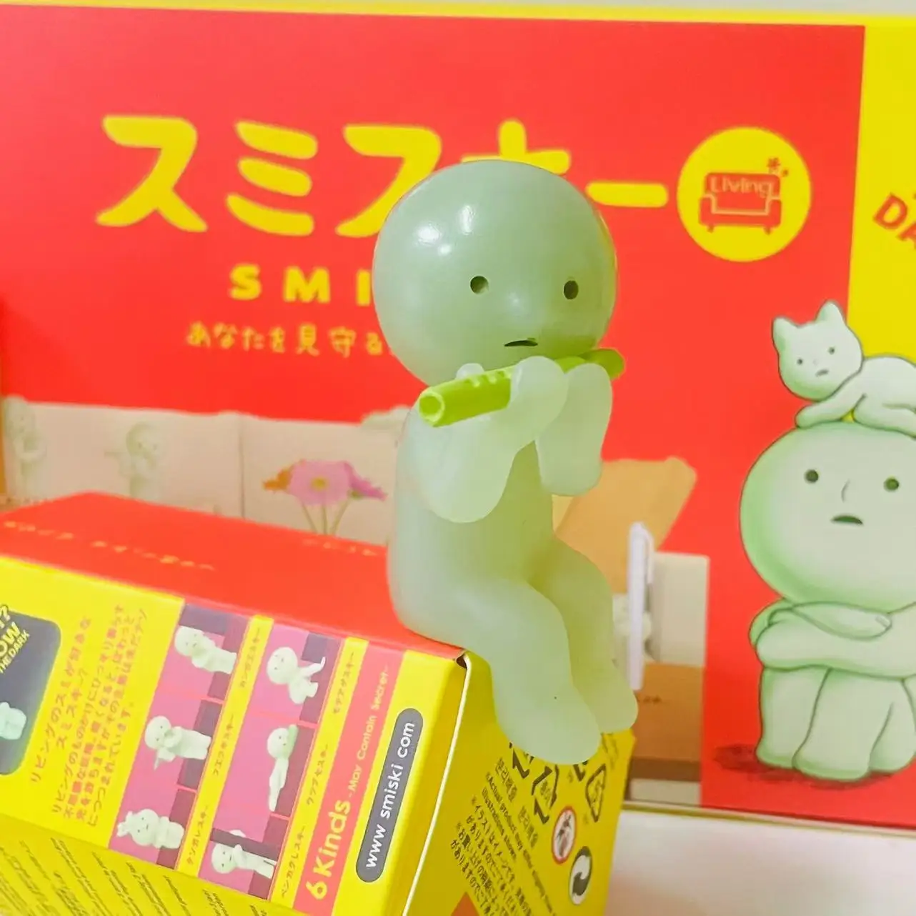 SMISKI lIVING серии серебристая зеленая кукла слепая коробка фигурки украшения модель