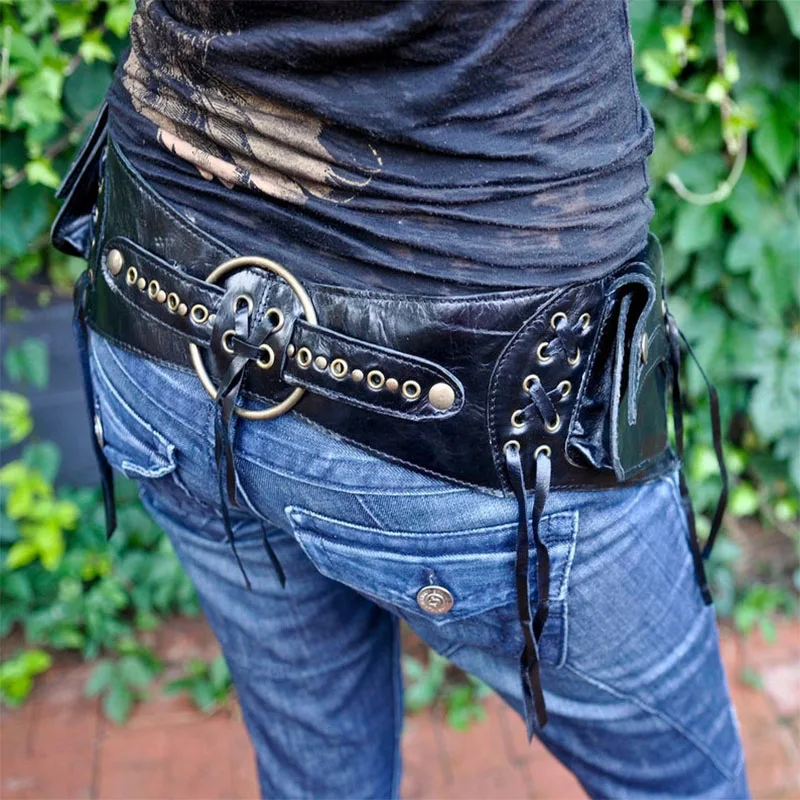 

Retro Steampunk Steam Retro Rock Gothic Retro Bag Gothic Shoulder Fanny Pack Victorian Style Women's Men's Medieval Fanny Pack