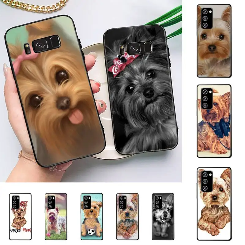

cute Yorkshire terrier dog Phone Case For Samsung Galaxy Note 10Pro 20ultra cover for note 20 note10lite M30S
