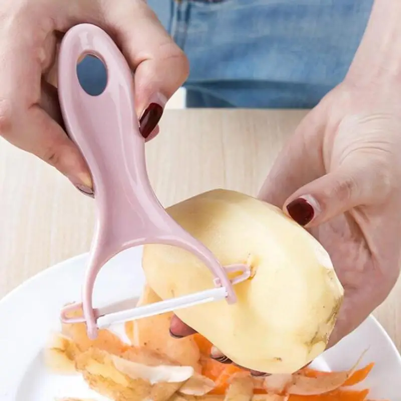 

1Pcs Creative Fruit Peeler Knife Cutting Vegetable Household Peeler Ceramic Slicer Kitchen Accessories Cooking Peelers Tools