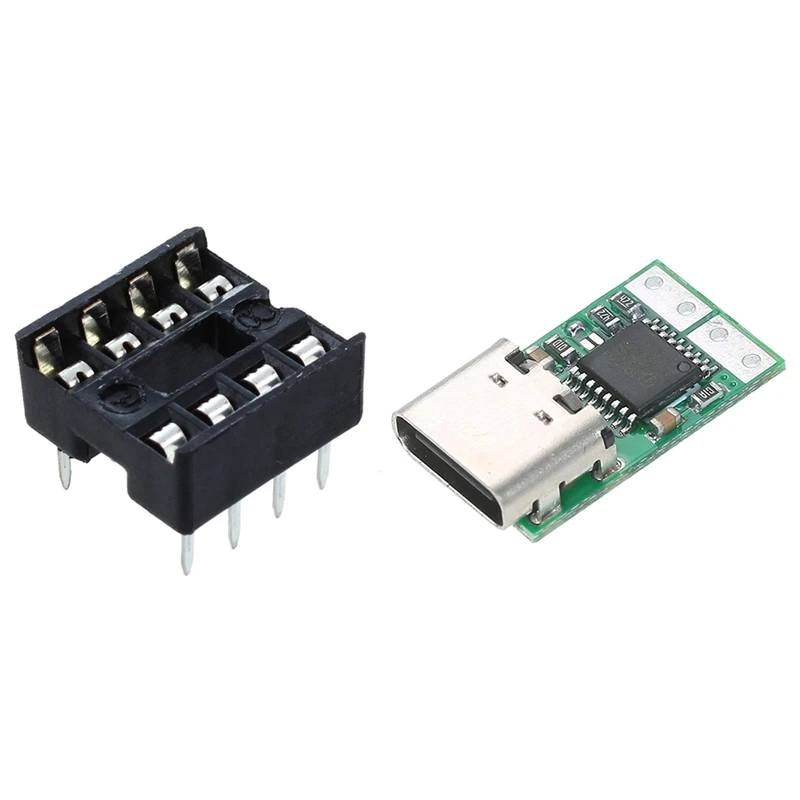 

10X8 Pin DIP IC розетки адаптер тип пайки розетка с USB-C PD2.0/3,0 в модуль источника питания преобразователя постоянного тока