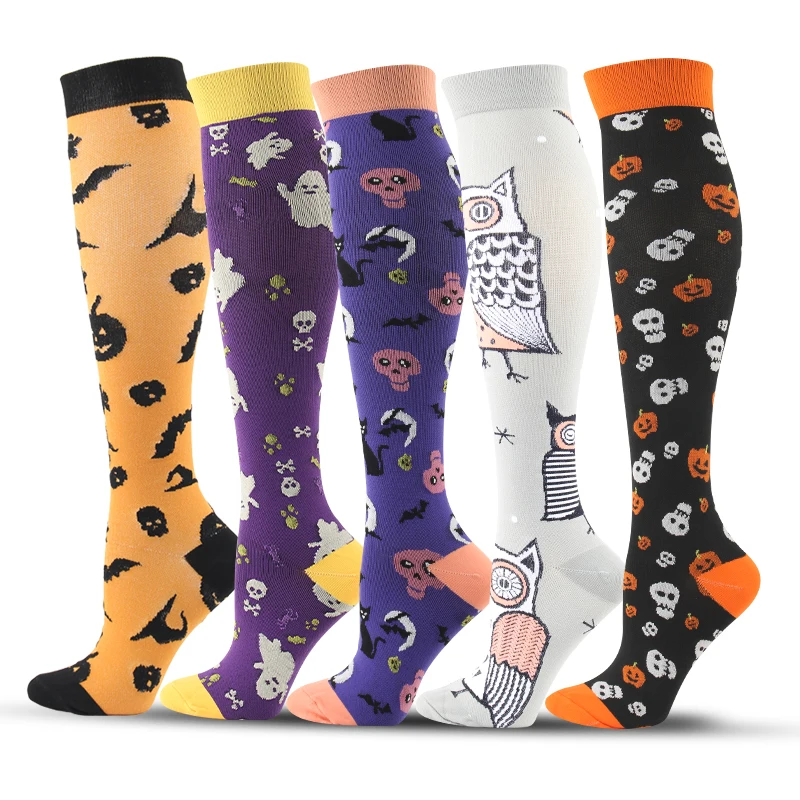 Compression Socks Drop Shipping Running Sports Socks 8 PAIRS Veins Nurse Sport Socks Cycling Running Thigh High Compression Sock