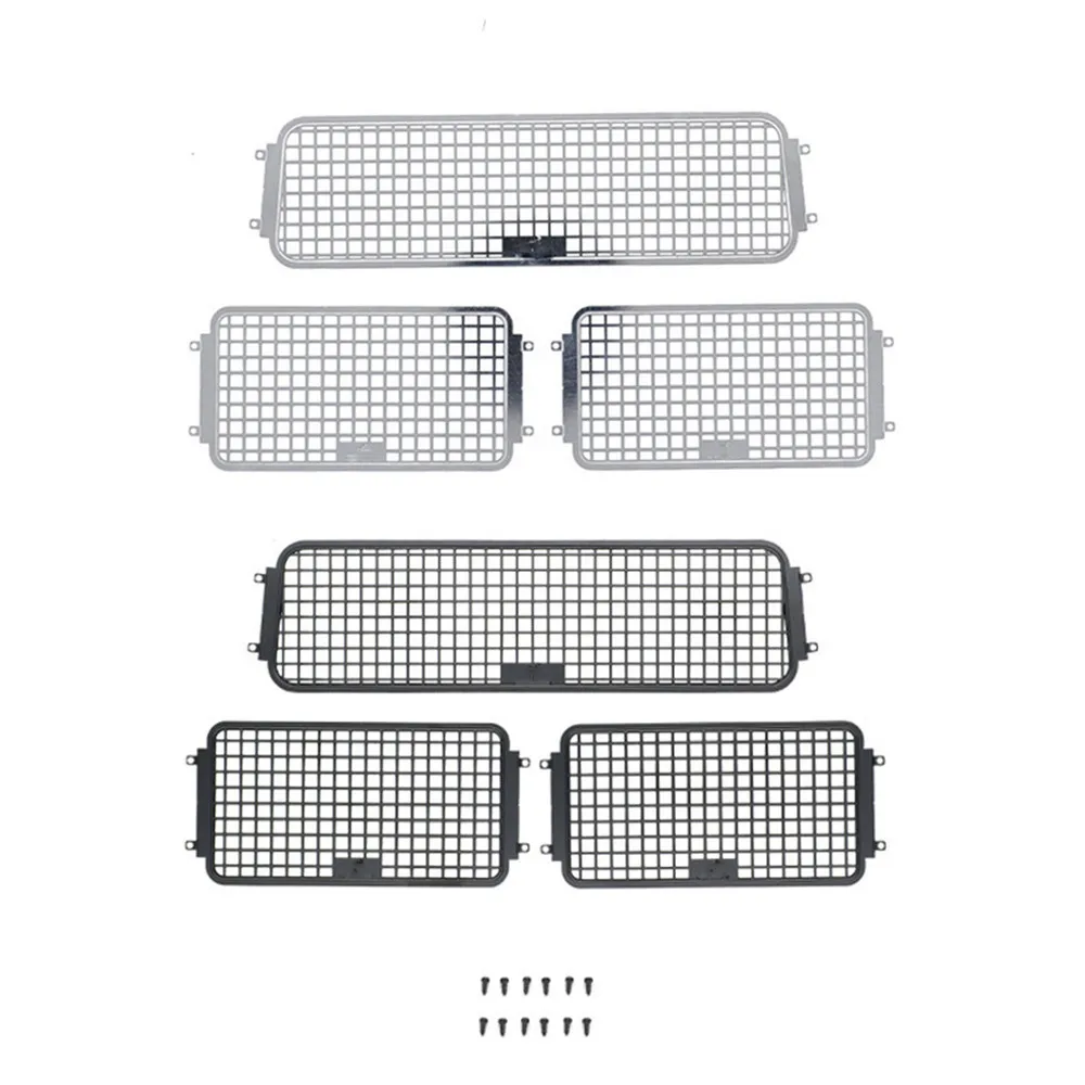 

Metal Three-Dimensional Car Window Net Side + Rear Window Net for Trx-4 Lima Ford Bronco Upgrade Parts