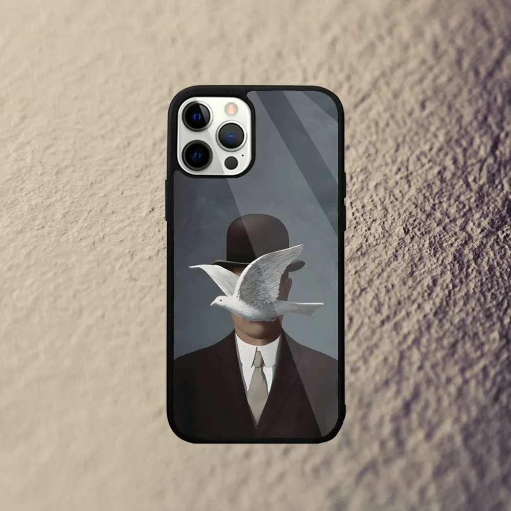 R-Rene Magritte художественный чехол для телефона iPhone 15 14 13 12 11 Plus Pro Max Mini Magsafe Магнитная