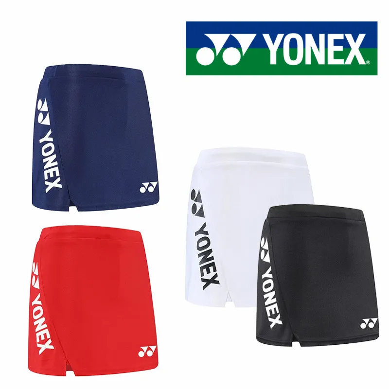 YONEX женские быстросохнущие дышащие летние штаны для бадминтона короткая юбка